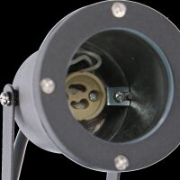Shada Außenleuchte Samara 1000524 Schwarz, 1xGU10 ohne Leuchtmittel, IP54, mit Erdspieß, 360 Grad drehbar