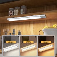Shada LED Schrankleuchte 401780 silber, 400 mm, mit Wellensensor, CCT 3000-6000 K