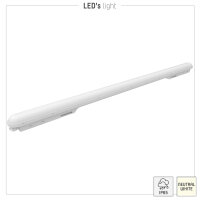 Shada LED Feuchtraumleuchte Strip 2400332, 18 W, 120 cm, 2500 lm, 4000 K Neutralweiß, IP65