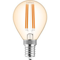 Shada LED Filament Leuchtmittel 620147 Globe G45 E14 Klar, 2700 K, 4,5 W, 470 lm