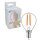 Shada LED Filament Leuchtmittel 620147 Globe G45 E14 Klar, 2700 K, 4,5 W, 470 lm