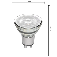 Shada LED SMD Spot MR16 GU10 620121 Klar, Warmweiß 2700 K, 4 W 345 lm, 36° Abstrahlwinkel