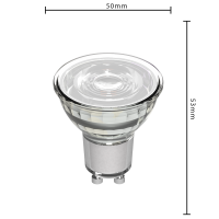 SHADA Led SMD Leuchtmittel - Spot MR16 GU10 4W 345lm 2700K Klar 36°  I 0620121