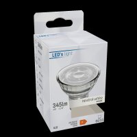 Shada LED SMD Spot MR16 GU10 620122 Klar, Neutralweiß 4000 K, 4 W 345 lm, 36 ° Abstrahlwinkel