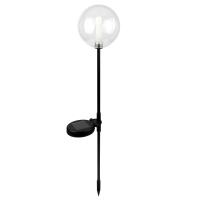 Shada Solar-Außenleuchte 1000444 Schwarz, mit Erdspieß, IP44