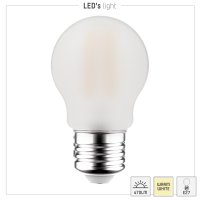 SHADA Led Filament Leuchtmittel - Globe G45 E27 4,5W 470lm 2700K Opal 330°  I 0620150