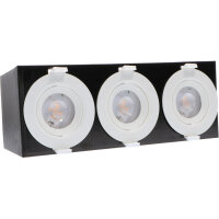 Shada LED Einbauspot 810549 Weiß, 3er-Pack, 5 W...