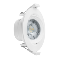 Shada LED Einbauspot 810549 Weiß, 3er-Pack, 5 W 2700 K, dimmbar, Ø 68 mm