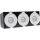 Shada LED Einbauspot 810549 Weiß, 3er-Pack, 5 W 2700 K, dimmbar, Ø 68 mm