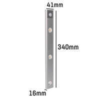 Shada LED Schrankleuchte 401783 Silber, 340 mm, CCT + RGB, mit PIR-Sensor