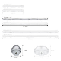 Shada LED Wannenleuchte 2411112 neutralweiß, 120 cm, 17,5 W, 1800 lm, IP65