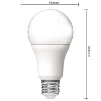 Shada LED SMD Leuchtmittel Klassisch A60 620105 E27 Opal Warmweiß 2700 K, 9,5 W, 1055 lm