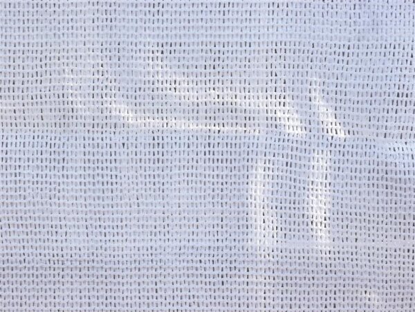 MÜBA Bauzaunnetz 29500 Weiß, mit Ösen, 3,50 x 2,00 m, 150 g/m²