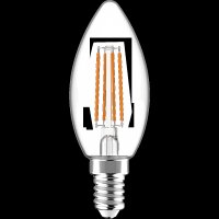 Shada LED-Filament-Kerze 620152 C35 E14 Klar,...