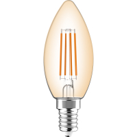 SHADA Led Filament Leuchtmittel - Kerze C35 E14 4,5W 470lm 2700K Klar 330°  I 0620152