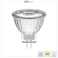 SHADA Led SMD Leuchtmittel - Spot MR11 GU4 2,3W 184lm 2700K Klar 36°  I 0620139