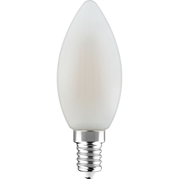 SHADA Led Filament Leuchtmittel - Kerze C35 E14 4,5W 470lm 2700K Opal 330°  I 0620153