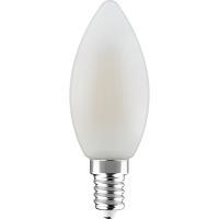 Shada LED Filament Kerze 620153 C35 E14 Opal warmweiß, 4,5 W, 470 lm