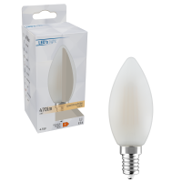 Shada LED Filament Kerze 620153 C35 E14 Opal warmweiß, 4,5 W, 470 lm