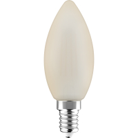 SHADA Led Filament Leuchtmittel - Kerze C35 E14 4,5W 470lm 2700K Opal 330°  I 0620153