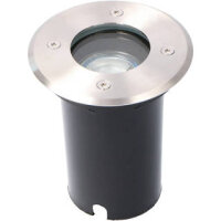 Shada Bodeneinbauleuchte Rhodos 1000527 Rostfreier Stahl, 1x GU10 ohne Leuchtmittel, IP67, befahrbar