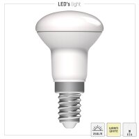 Shada LED SMD Leuchtmittel Pilzkopf R39 620126 E14 Opal Warmweiß 2700 K, 2,2 W, 250 lm
