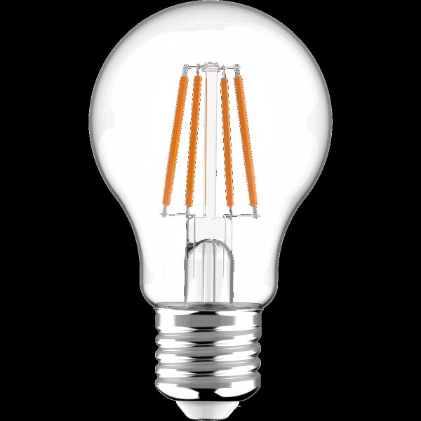 Shada LED Filament Leuchtmittel 620140 Klassisch A60 E27 Klar, 470 lm, 2700 K Warmweiß