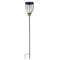 Shada Solar-Außenleuchte 1000446 schwarz, mit Flammeneffekt, IP44
