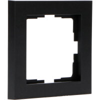 Shada Rahmen 2900145 Mattschwarz, 55x55 mm, für gängige Schalterserien