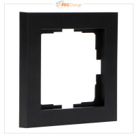 Shada Rahmen 2900145 Mattschwarz, 55x55 mm, für gängige Schalterserien