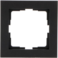 Shada Rahmen 2900145 Mattschwarz, 55x55 mm, für gängige Schalterserien