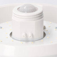 Shada LED Deckenleuchte 800532 mit Bewegungssensor, 8 W, 680 lm, 3000 K warmweiß, IP20, Ø 240 mm