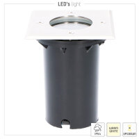 Shada Bodeneinbauleuchte Athene 1000528 Rostfreier Stahl, 1x GU10, IP67