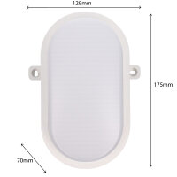 Shada LED Außen-Wandleuchte 810400 Weiß, 9 W, IP65