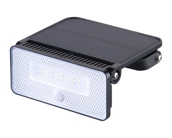 Shada Solar-Außenleuchte 300416 schwarz, mit Bewegungsmelder, 1000 lm