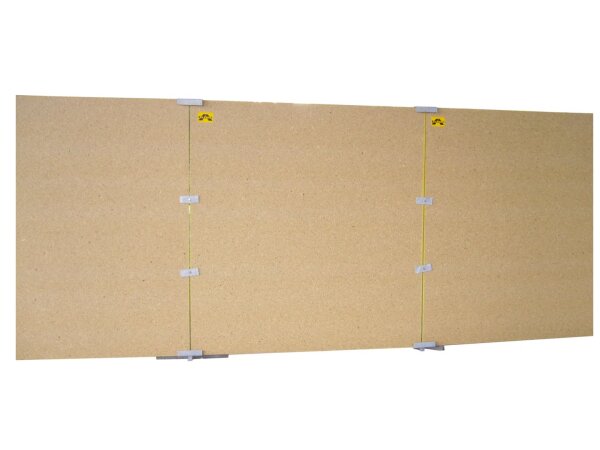 MÜBA Holzbauzaun 29600 Spanplatte 20 mm, 2,17 x 2,04 m, blickdicht