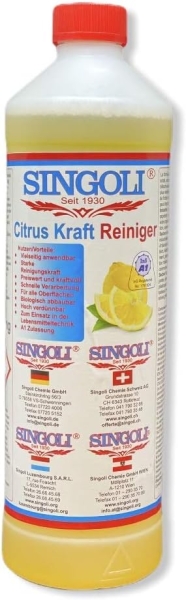 SINGOLI Citrus Kraft Reininger 1Liter Schmutz- & Fettlöser 1 Liter Flasche