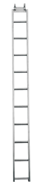 MÜBA Aluminium-Dachgerüstleiter 11200, Länge 3,00 m, für Alu-Dachkamingerüst, nach DIN 1055