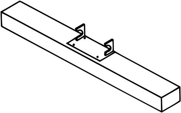 MÜBA Lagerholz für Aluminium-Dachgerüst 46032, 8x12 cm, 120 cm Länge
