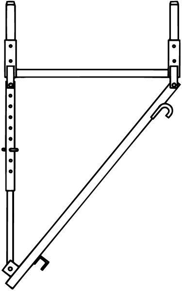 MÜBA Dachgerüstkonsole 46034 für Aluminium-Dachgerüst, Stahl verzinkt, 4,9 kg
