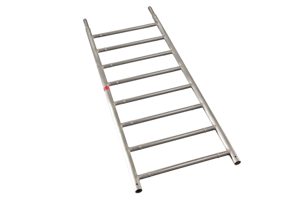 MÜBA Aluminium-Leiterrahmen 46004 Typ F mit Zapfen, Länge 2,00 m, für Aluminium-Fahrgerüste