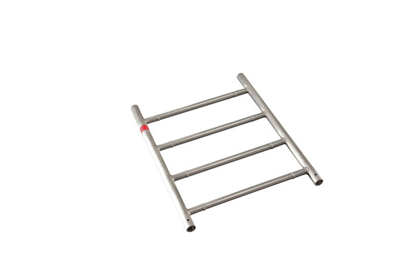 MÜBA Aluminium-Leiterrahmen 46005 ohne Zapfen, Typ 70, Länge 1,00 m