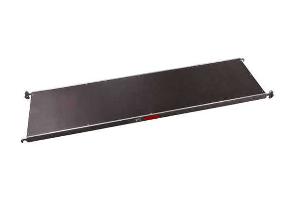 MÜBA Aluminium-Horizontalrahmen 46007 Typ F, 2,50 m, für Fahrgerüst Typ 70 und 150, Aluminium/Holz