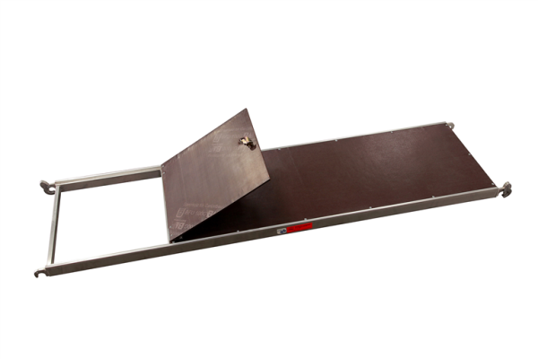 MÜBA Aluminium-Durchgangsrahmen 46006 Typ F mit Klappe, für Fahrgerüst Typ 70 und 150, Länge 2,50 m
