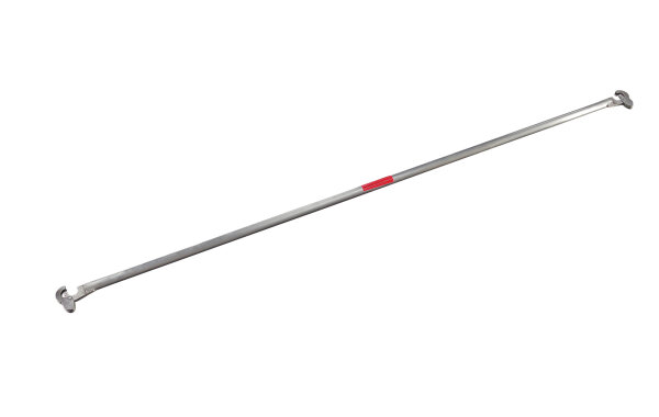 MÜBA Rückenlehne 46010 Typ F Aluminium, 2,50 m, Seitenschutz für Fahrgerüste