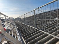 MÜBA Drahtschutzgitter 12300 Stahl verzinkt, 2,00 x 1,00 m, EN 13374 Klasse C