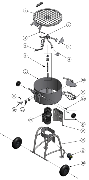 Adapterkabel 240V 10A 1m - BARON Ersatzteile