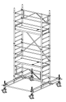 MÜBA 5,65m Typ 70/3-250S Alu-Fahrgerüst...