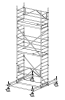 MÜBA 6,65m Typ 70/4-250S Alu-Fahrgerüst Typ...