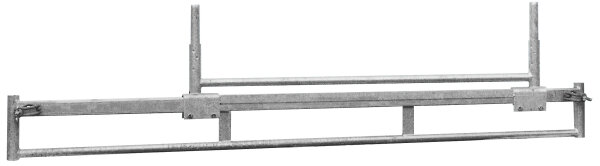 MÜBA Fahrbalken 46045 Typ 150 für Aluminium-Fahrgerüst, Stahl verzinkt, 36,15 kg Gewicht